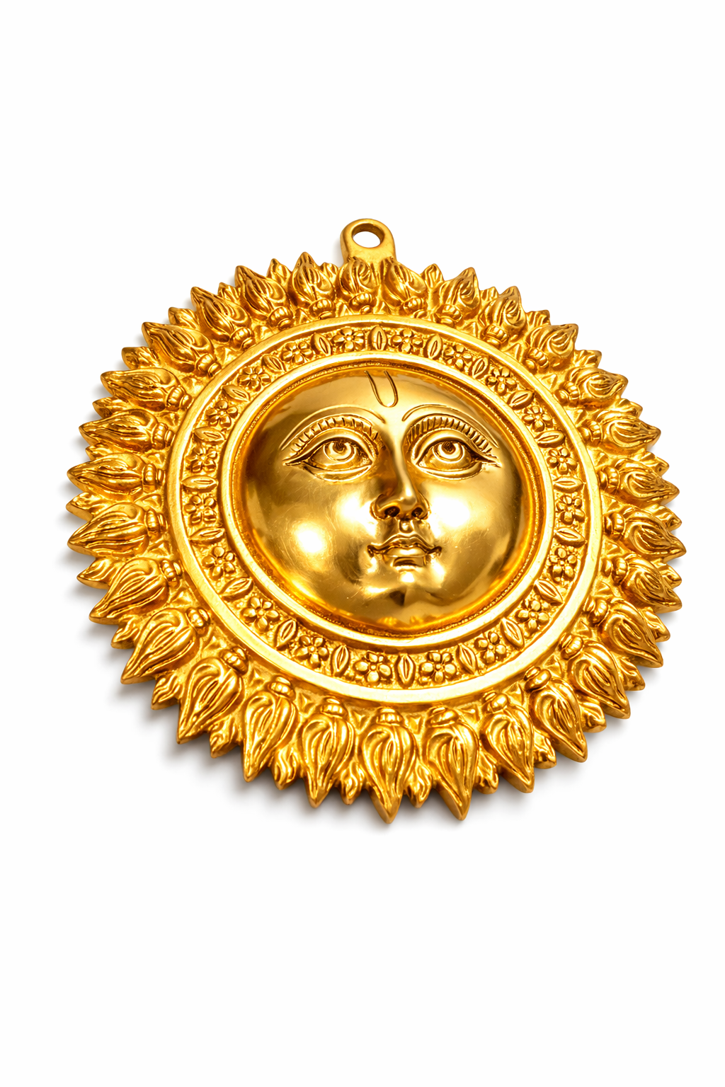 Surya Dev 8" Brass (without Moustache) 7 Surya Dev 8" Brass (without Moustache) - Image 7