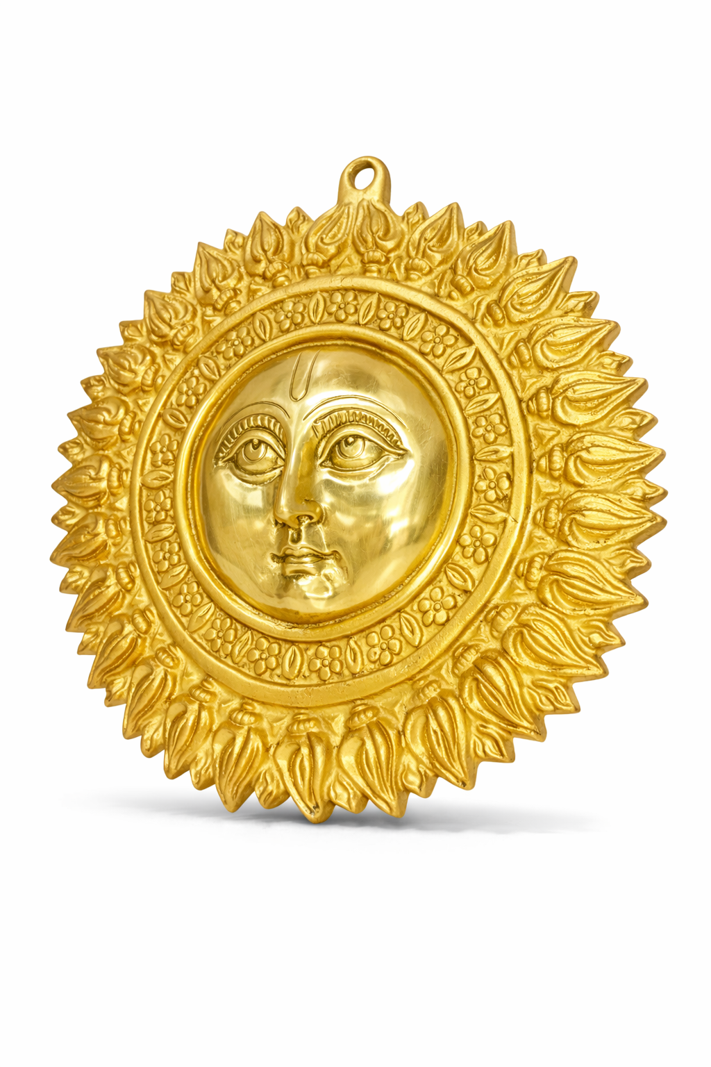 Surya Dev 8" Brass (without Moustache) 9 Surya Dev 8" Brass (without Moustache) - Image 9