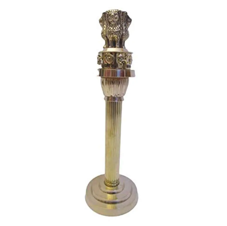 ASHOKA PILLAR 10" Brass