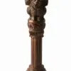 ASHOKA PILLAR 9.5″ Copper-Coated Brass — National Emblem of India (Lion Capital of Sarnath / Satyamev Jayate) Premium Antique-Finish Replica 1