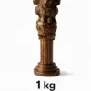 ASHOKA PILLAR 9.5″ Copper-Coated Brass — National Emblem of India (Lion Capital of Sarnath / Satyamev Jayate) Premium Antique-Finish Replica 5