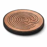 Copper Labyrinth Energy Disc — Sacred Healing & Meditation Tool