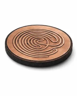 Copper Labyrinth Energy Disc — Sacred Healing & Meditation Tool