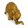 Royal Brass Elephant Idol — Ornate Hand-Engraved Trunk-Up Vastu Symbol for Wisdom, Prosperity, Obstacle Removal & Royal Aishvarya 3