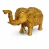 Royal Brass Elephant Idol — Ornate Hand-Engraved Trunk-Up Vastu Symbol for Wisdom, Prosperity, Obstacle Removal & Royal Aishvarya 1