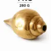 Brass Shankh (1.28 KG - Medium Size) 3