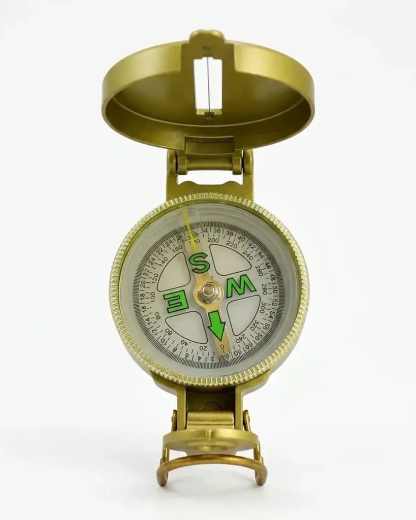 Vastu Compass — Brass Lensatic Direction Finder