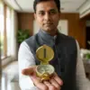 Vastu Compass — Brass Lensatic Direction Finder 2