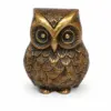 Copper-Coated Brass Owl Idol (Copper-Coated Brass Owl) — Maa Lakshmi Vahan Vastu Symbol for Wealth, Prosperity, Wisdom & Kuber Krupa 1
