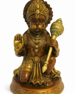 Veer Hanuman Idol (3.25 KG Premium Protection Vastu Murti - 9 Inch)